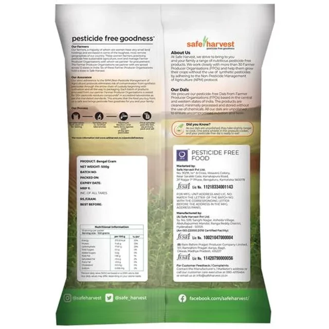 Safe Harvest Bengal Gram, 500 g-2.webp